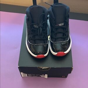 Jordan 11 Retro “Bred” Sneakers  (TD)